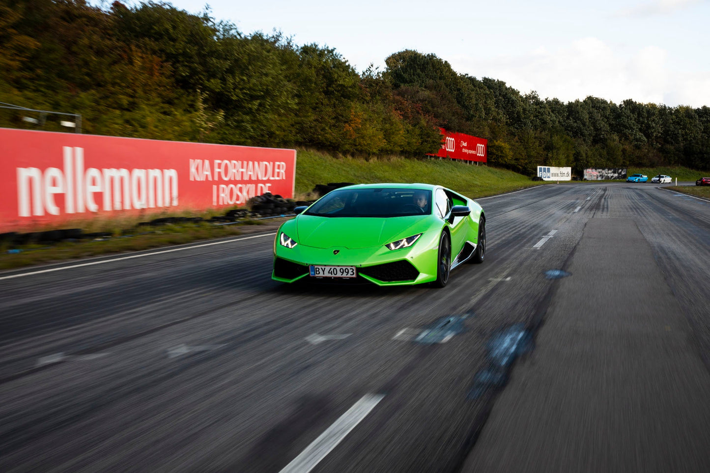 Bankörning Lamborghini